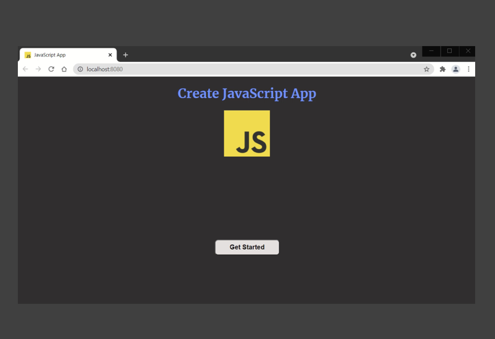 Create JavaScript App starter kit screenshot